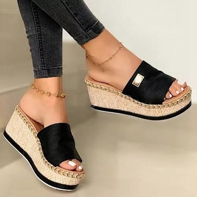 Platform Slipper Fashion High Heeled Sandals