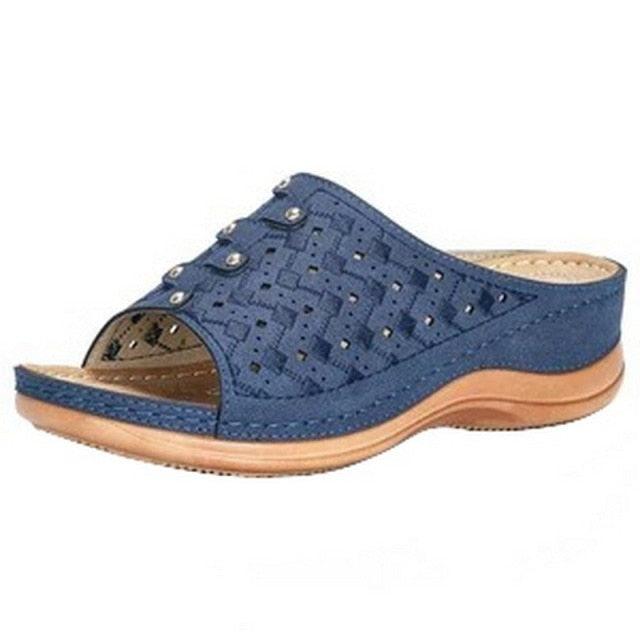 Vintage Anti-slip Leather With Arch Support Sandals