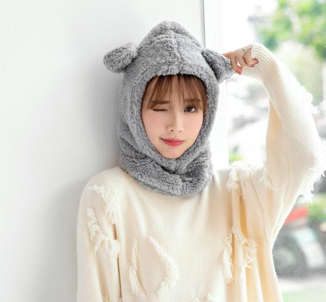Warm Hat Windproof Neck Scarf Cap
