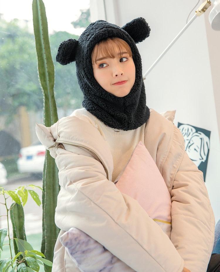 Warm Hat Windproof Neck Scarf Cap