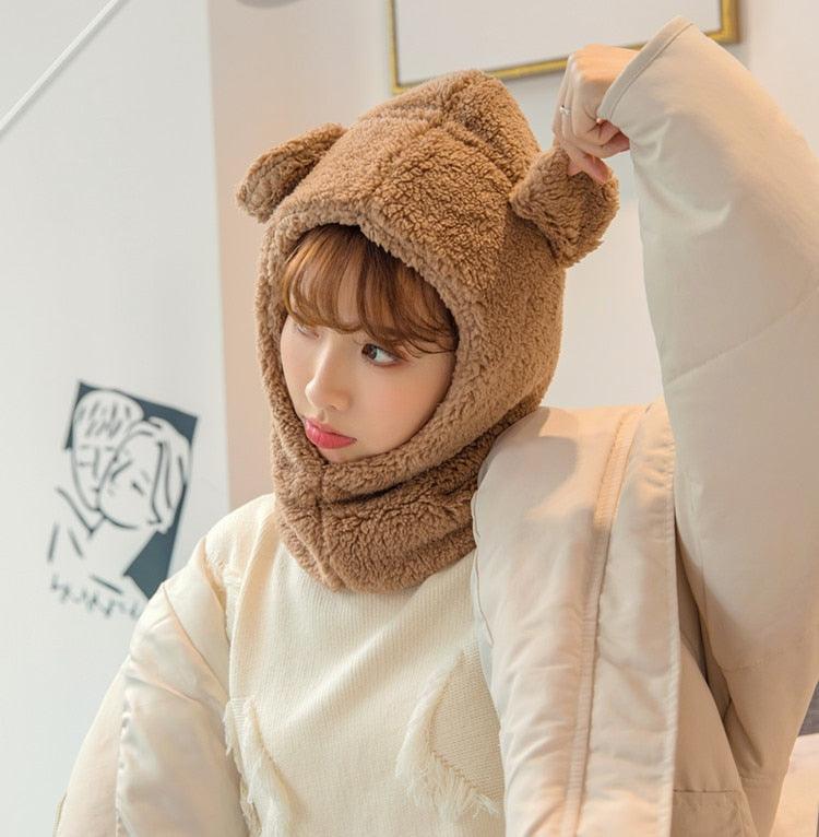 Warm Hat Windproof Neck Scarf Cap