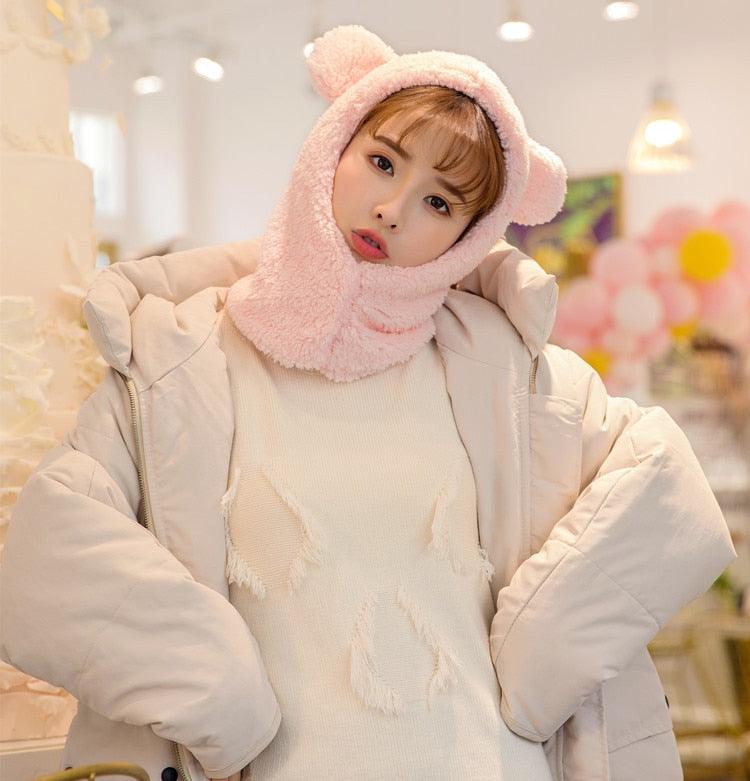 Warm Hat Windproof Neck Scarf Cap