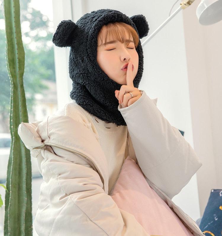 Warm Hat Windproof Neck Scarf Cap