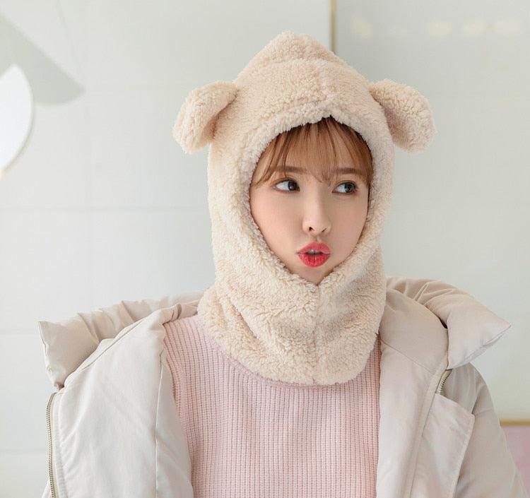 Warm Hat Windproof Neck Scarf Cap