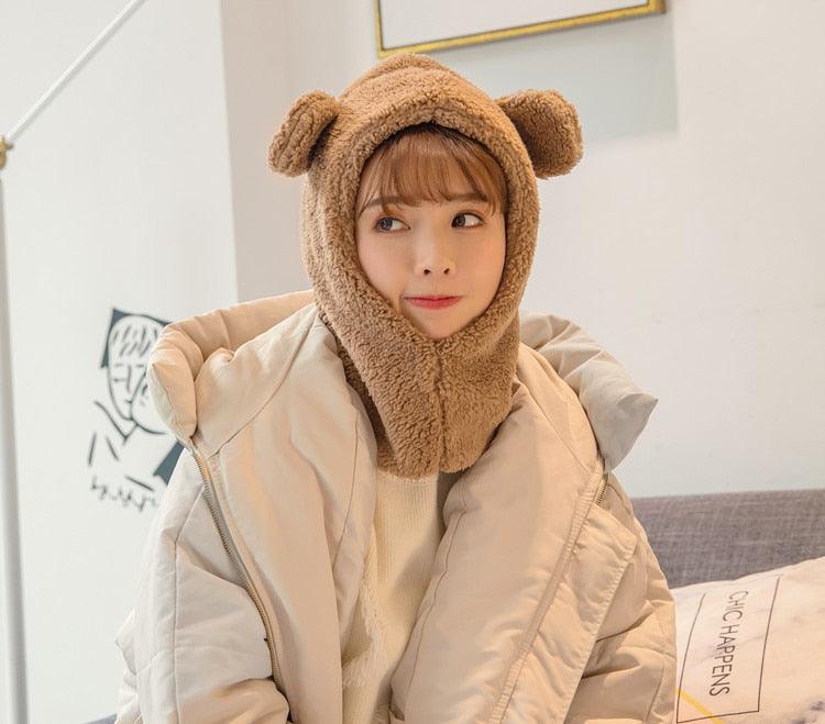 Warm Hat Windproof Neck Scarf Cap