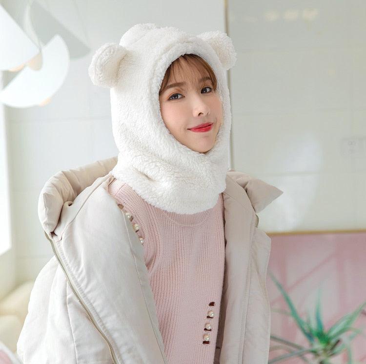 Warm Hat Windproof Neck Scarf Cap