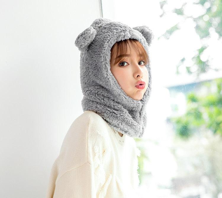 Warm Hat Windproof Neck Scarf Cap