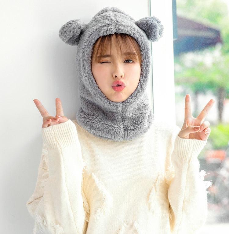 Warm Hat Windproof Neck Scarf Cap
