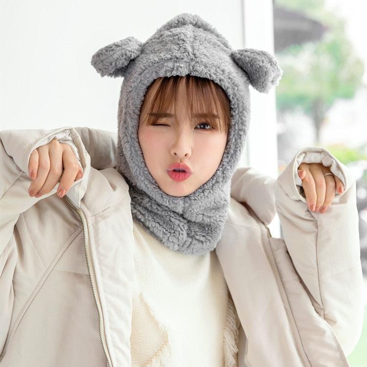 Warm Hat Windproof Neck Scarf Cap