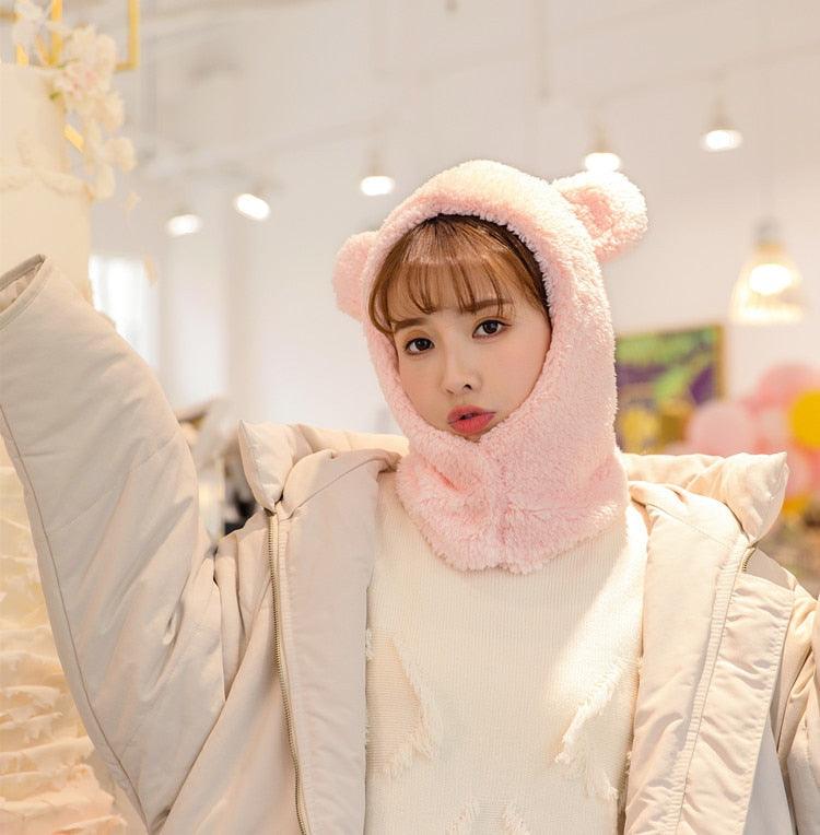Warm Hat Windproof Neck Scarf Cap