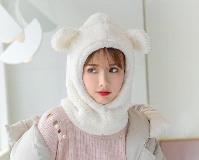 Warm Hat Windproof Neck Scarf Cap