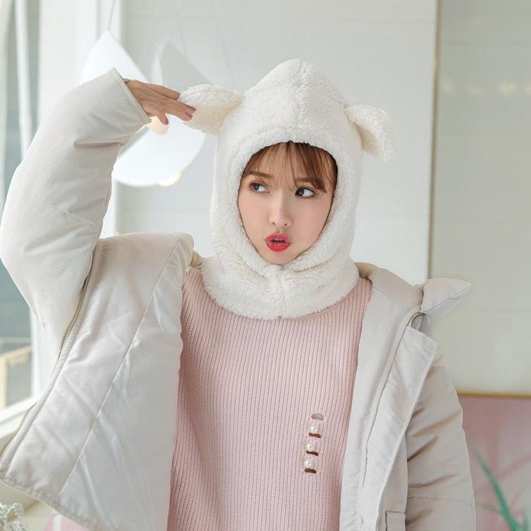 Warm Hat Windproof Neck Scarf Cap