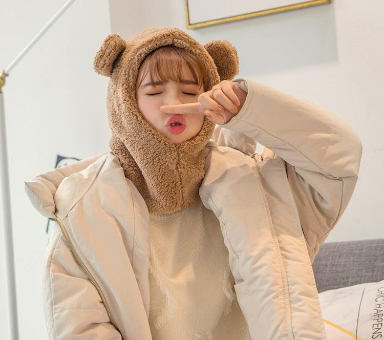 Warm Hat Windproof Neck Scarf Cap