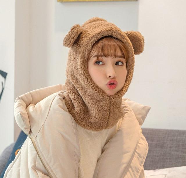 Warm Hat Windproof Neck Scarf Cap