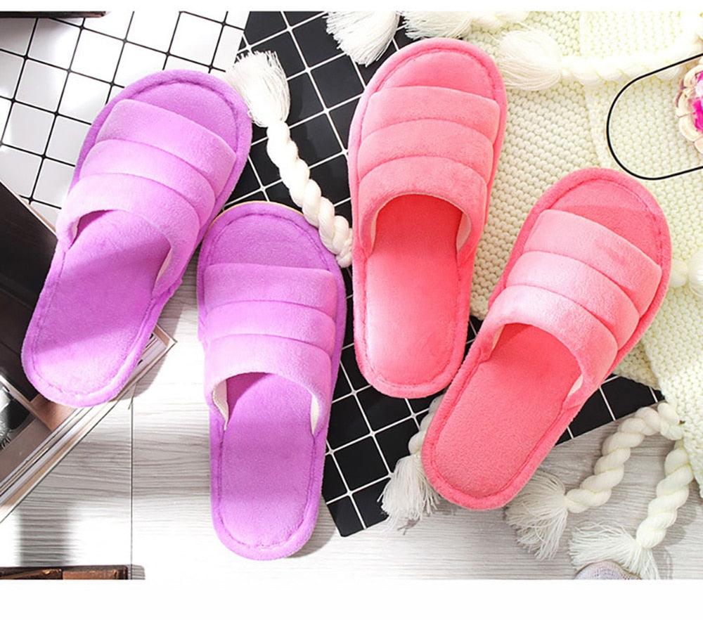 Winter Anti Skid Bedroom Memory Foam Slippers