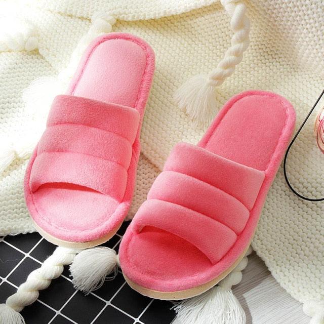 Winter Anti Skid Bedroom Memory Foam Slippers