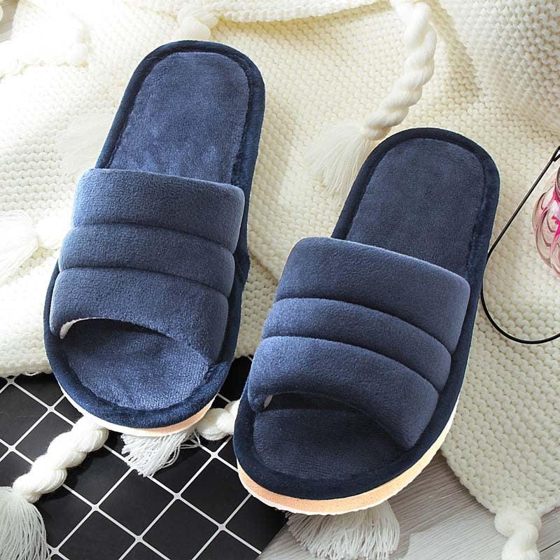 Winter Anti Skid Bedroom Memory Foam Slippers