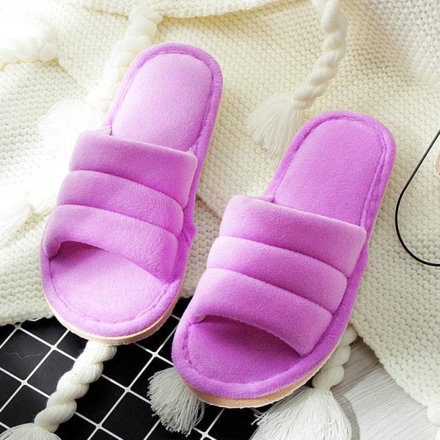 Winter Anti Skid Bedroom Memory Foam Slippers