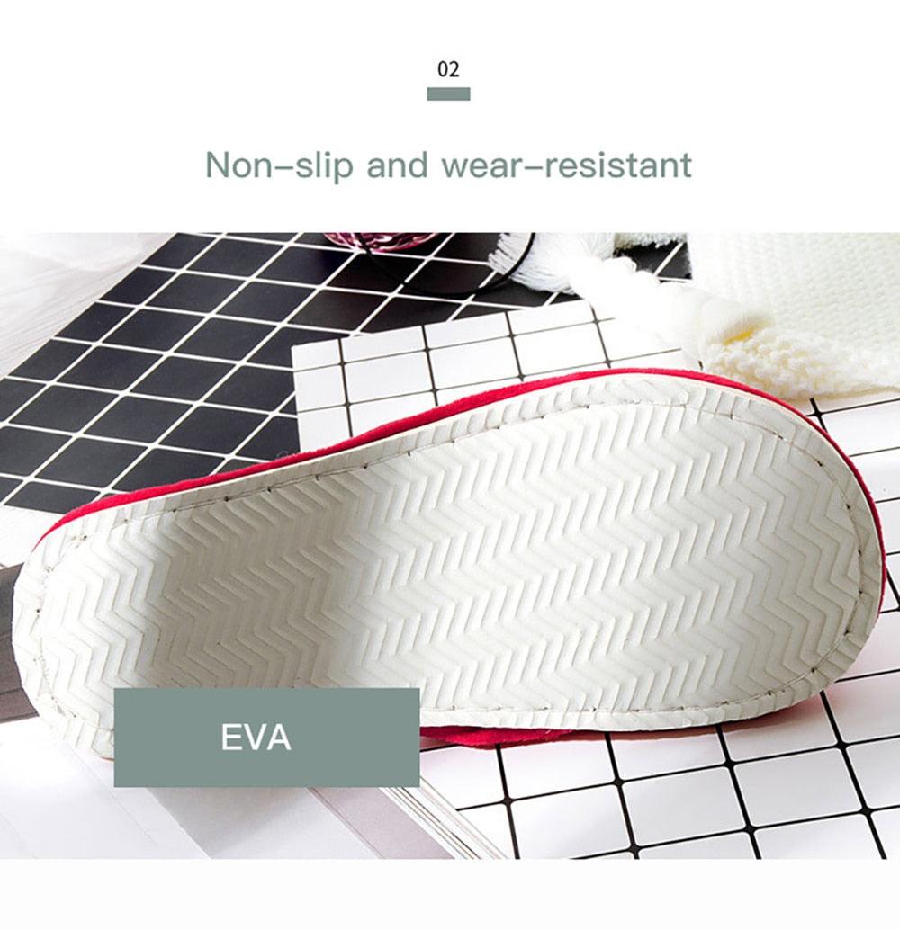 Winter Anti Skid Bedroom Memory Foam Slippers
