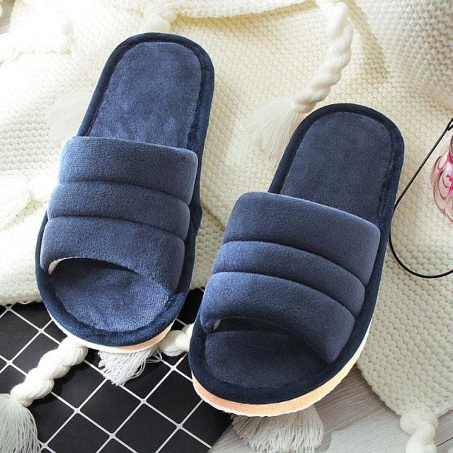 Winter Anti Skid Bedroom Memory Foam Slippers