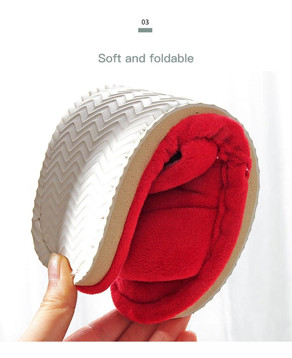 Winter Anti Skid Bedroom Memory Foam Slippers