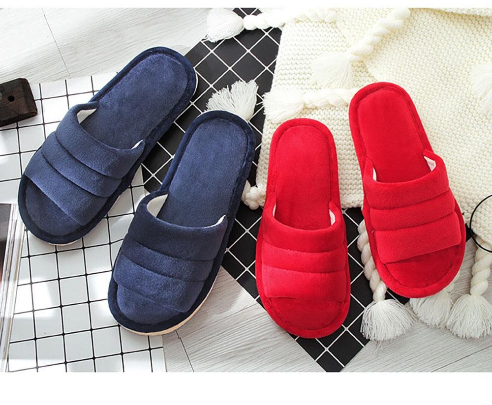 Winter Anti Skid Bedroom Memory Foam Slippers