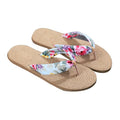 Floral  Beach Hemp Rope Slippers